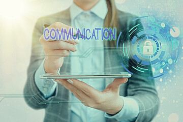 Handwriting text writing Communication. Conceptual photo information is exchanged between...