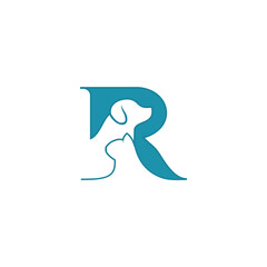 letter R  dog and cat