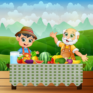 The farmers will eat the fresh fruit on the table