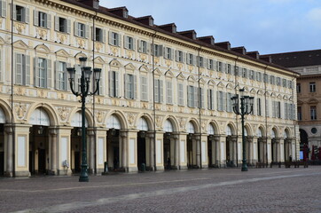 Fototapeta premium Turin, Italy - The square of San Carlo, Turin