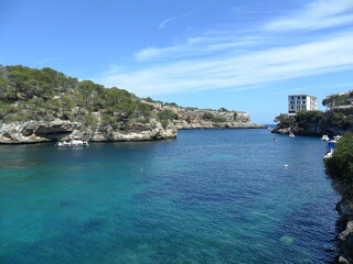 The beautiful nature and coastal landscapes of the Balearic Island of Mallorca in the Spanish...