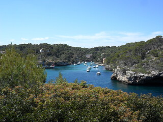 Fototapeta na wymiar The beautiful nature and coastal landscapes of the Balearic Island of Mallorca in the Spanish Mediterranean Ocean