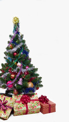 christmas tree on white background