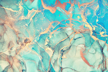 Fluid Art . Modern Abstract colorful background, wallpaper. Mixing acrylic paints. Marble texture. Alcohol ink colors  translucent