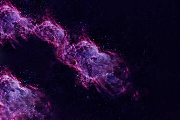Beautiful purple galaxy in deep space. Elements of this image furnished by NASA were.