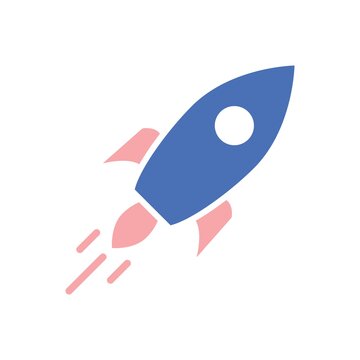 recommend clip art: Rocket Icon Color Design Vector Template Illustration