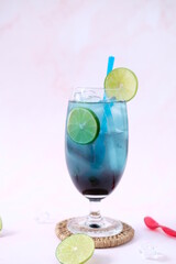 cocktail with lime