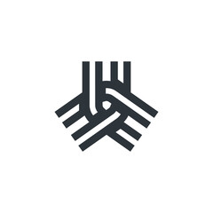 Teamwork logo team - building people group together success partnership unity friendship collaboration support colleagues union community circle trust man plan help