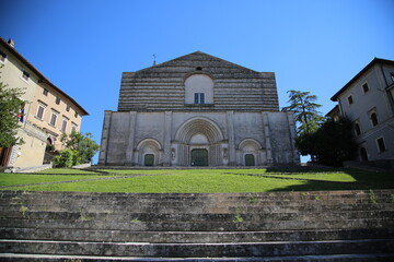 Fototapeta na wymiar Sant Fortunato Church in the city of Todi, Italy