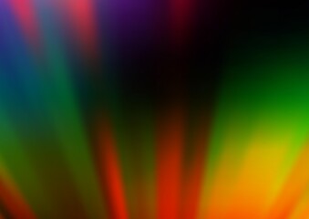 Obraz premium Dark Multicolor, Rainbow vector bokeh template.