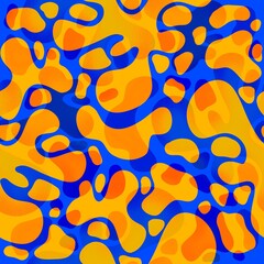 Abstract background. Camouflage. Liquid drops. Overflowing spots.