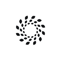 Wellness Circle Logo Ring - geometric abstract line art wellness beauty spa health care yoga meditation relaxation relax