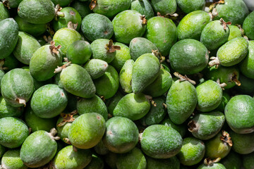 Feijoa as background or texture