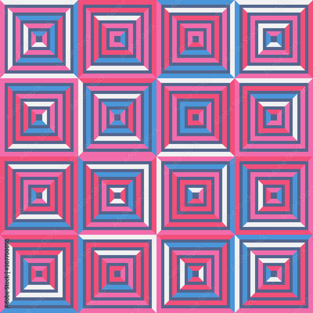 Aufkleber seamless geometric pattern with squares. colorful vector background
