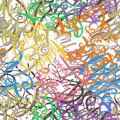 Obraz premium Graffiti background seamless pattern. Hand style tagging