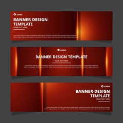 Set of creative modern abstract vector business banners design. Template ready for use in web or print design.