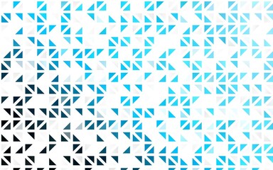 Light BLUE vector seamless pattern in polygonal style.