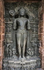 Fototapeta na wymiar The temple of the sun god Surya in Konarak, also known as the 