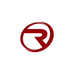 letter R logo icon 