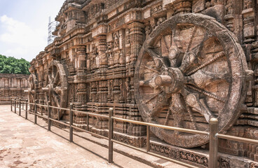 The temple of the sun god Surya in Konarak, also known as the 