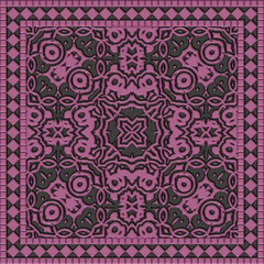 Tile glaze mosaic seamless- 3d illustration decor wall. Ceramic