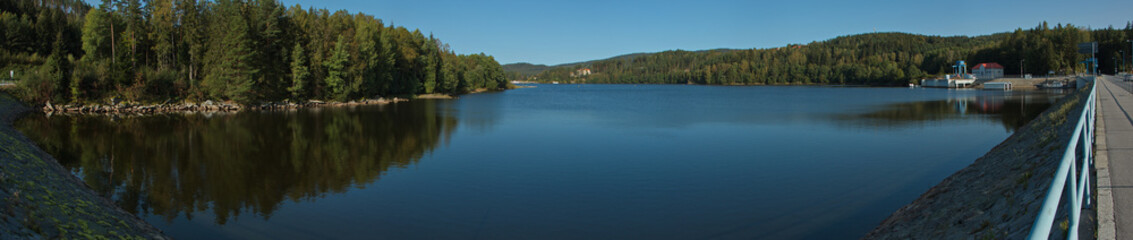Lipno Reservoir in Bohemian Forest,Cesky Krumlov District,South Bohemian Region,Czech republic,Europe
