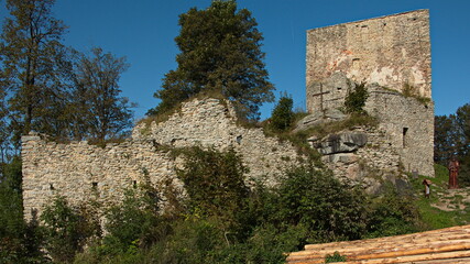 Castle Vitkuv Hradek near Lipno reservoir in Bohemian Forest,Cesky Krumlov District,South Bohemian Region,Czech republic,Europe
