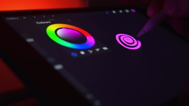 Drawing on a digital display