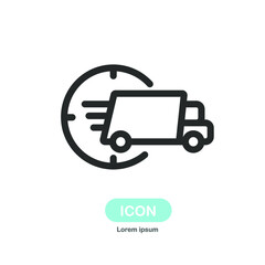 Delivery online icon vector isolated on white background.