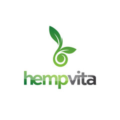 Cannabis logo - marijuana symbol - green medicine leaf natural plant hemp oil weed health legal herbal thc cbd bio eco botanic flower relax antioxidant food herbal