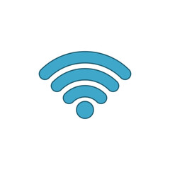 Wi-Fi symbol circle point 45 deg.