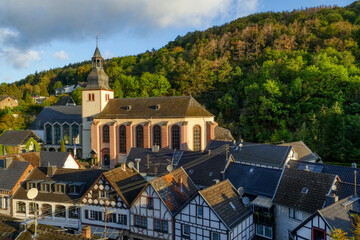 Blick auf Heimbach in der Eifel