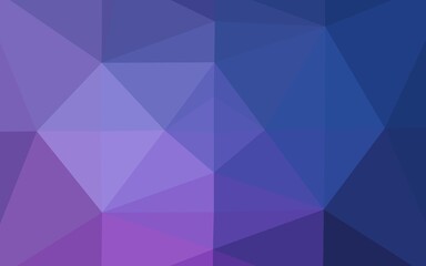 Obraz premium Dark Purple vector abstract polygonal cover.