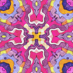 Seamless napkin- geometry ornate. Decoration mosaic- design blan