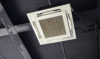 Commercial built-in air conditioner  in restaurant.Commercial built-in air condition
