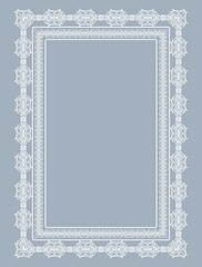 white vintage frame