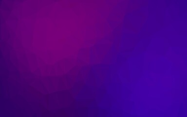 Obraz premium Dark Purple, Pink vector polygonal pattern.