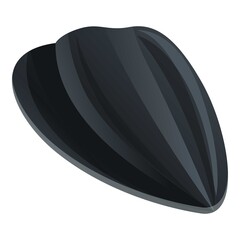 Organic sunflower seed icon. Cartoon of organic sunflower seed vector icon for web design isolated on white background