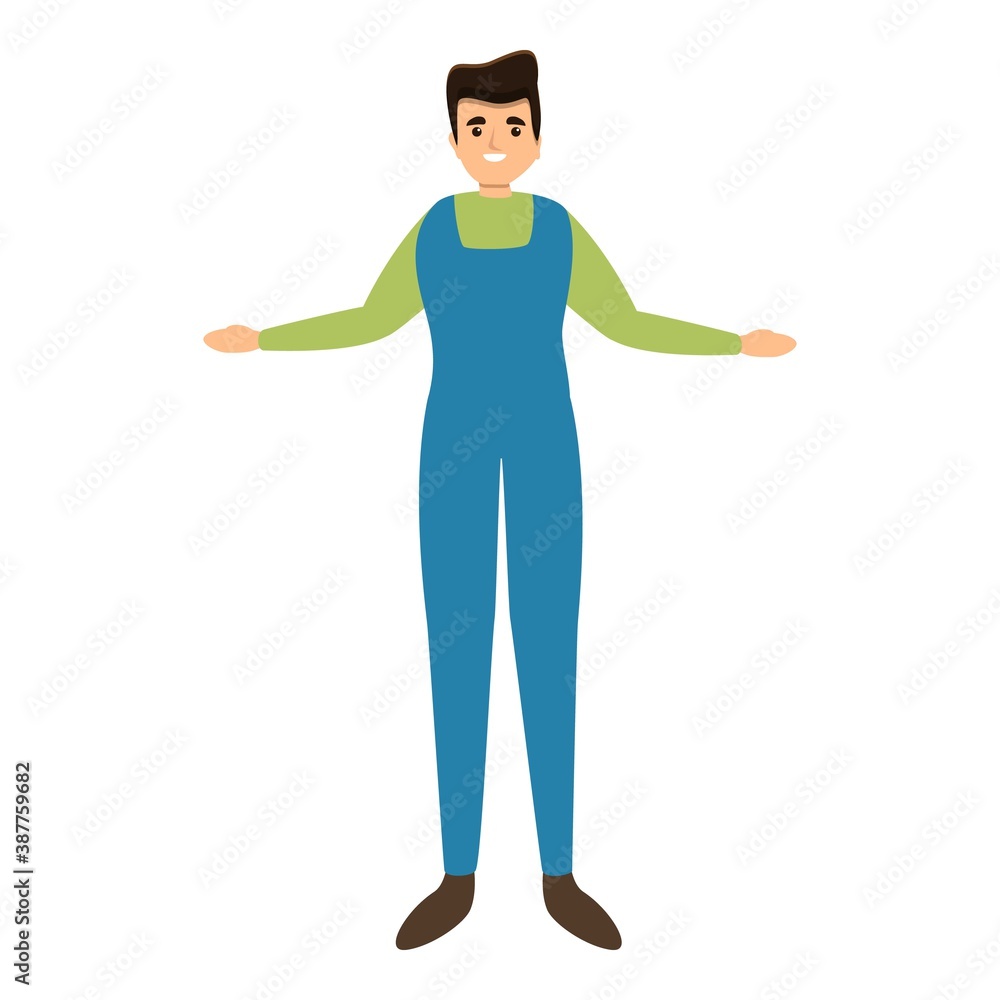 Poster worker uniform icon. cartoon of worker uniform vector icon for web design isolated on white backgrou