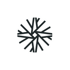 Neuron logo - brain cell science nerve biology neurology medical nervous neural network receptors mind square intelligence connection mental health memory