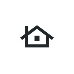 Real estate logo house logo - rent home agent business property apartment office urban rent city skyscraper buy holding realtor residence Cityscape
