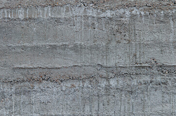 Gray background with concrete texture with streaks and stains. Suitable for backgrounds or text.