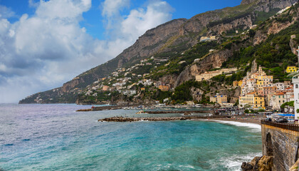 Fototapeta premium Amalfi village from Italy
