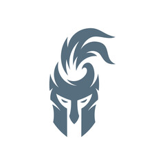 Spartan logo design vector illustration. Warriors sport team logo design template.