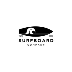 Logo Surfing, Surfboard Icon for Web, Mobile and Info Graphics