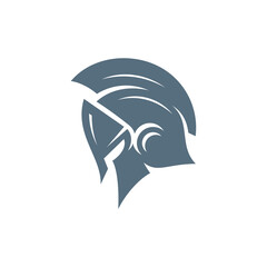 Spartan logo design vector illustration. Warriors sport team logo design template.
