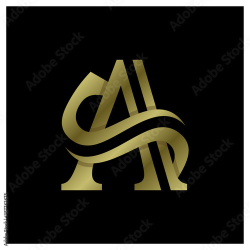 Sa Logo Design Vector Letter Sa Logo Design Template Creative Icon Wall Mural Top Studio