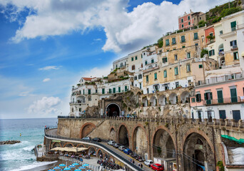 Atrani village, from Amalfi Coast, Italy