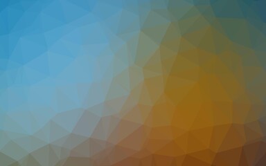 Light Blue, Yellow vector triangle mosaic texture.