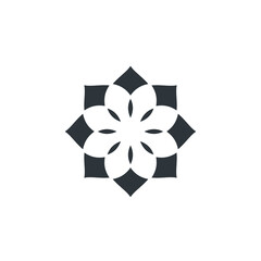 Water lily Lotus logo flower logo - beauty spa flower symbol wellness health meditation beauty luxury natural fitness yoga lifestyle treatment petals salon organic calming cosmetics